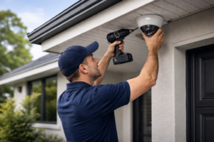 Security camera system installed for a business